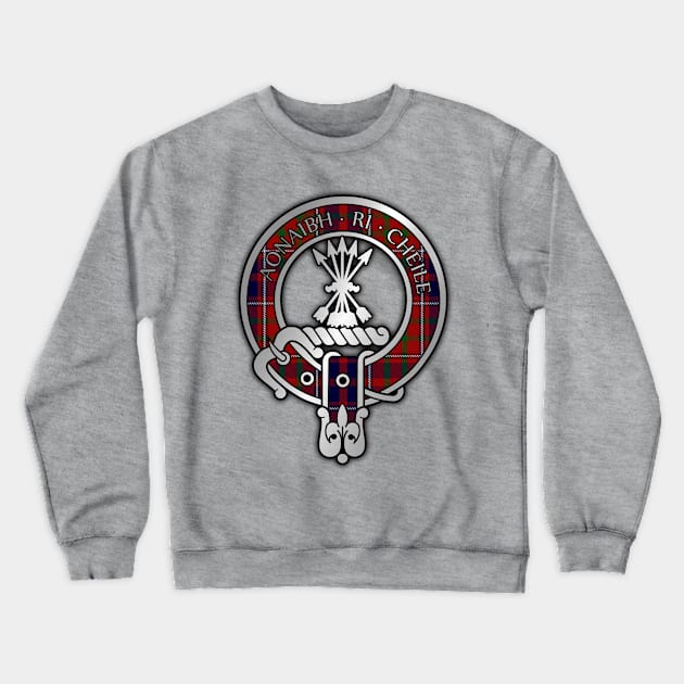 Clan Cameron Lochiel Tartan Crest Crewneck Sweatshirt by Taylor'd Designs